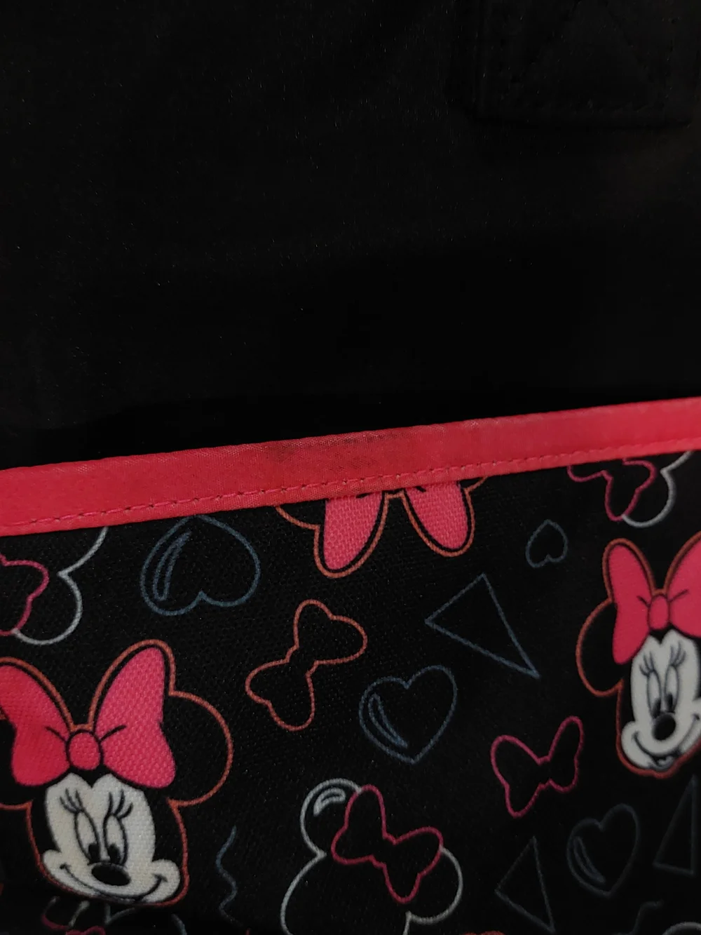 Disney Minnie Black and Pink Diaper Tote